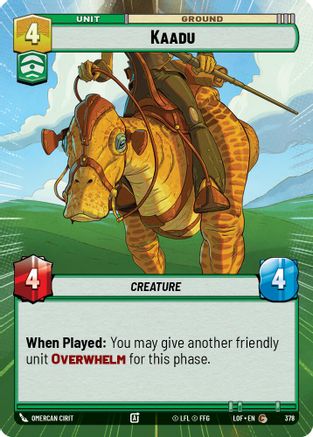 Kaadu (Hyperspace) (378) - Legends of the Force