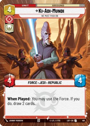 Ki-Adi-Mundi - We Must Push On (Hyperspace) (410) - Legends of the Force