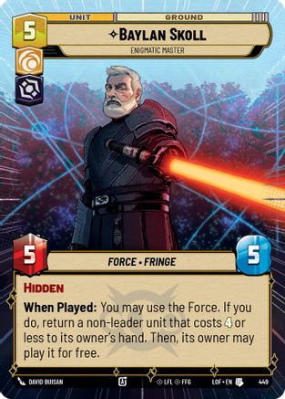 Baylan Skoll - Enigmatic Master (Hyperspace) (449) - Legends of the Force
