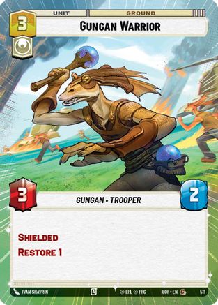 Gungan Warrior (Hyperspace) (511) - Legends of the Force