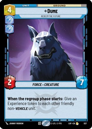 Dume - Redeem the Future (Foil) (557) - Legends of the Force Foil