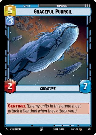 Graceful Purrgil (Foil) (571) - Legends of the Force Foil