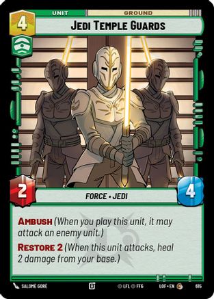 Jedi Temple Guards (Foil) (615) - Legends of the Force Foil