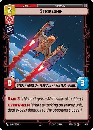 Strikeship (Foil) (633) - Legends of the Force Foil