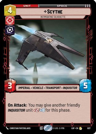 Scythe - Intimidating Silhouette (Foil) (637) - Legends of the Force Foil