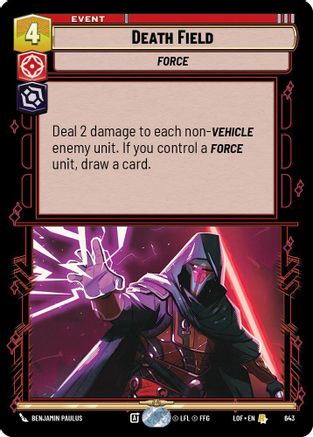 Death Field (Foil) (643) - Legends of the Force Foil