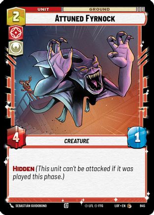 Attuned Fyrnock (Foil) (645) - Legends of the Force Foil