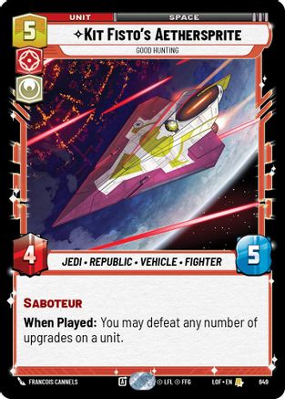 Kit Fisto's Aethersprite - Good Hunting (Foil) (649) - Legends of the Force Foil