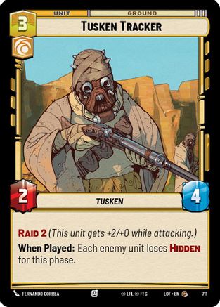 Tusken Tracker (Foil) (711) - Legends of the Force Foil