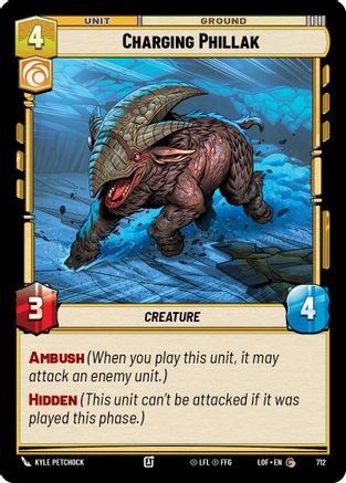 Charging Phillak (Foil) (712) - Legends of the Force Foil