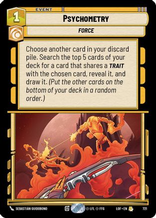 Psychometry (Foil) (721) - Legends of the Force Foil