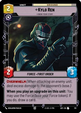 Kylo Ren - I Know Your Story (Foil) (731) - Legends of the Force Foil