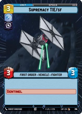 Supremacy TIE/sf (Hyperspace Foil) (774) - Legends of the Force Foil