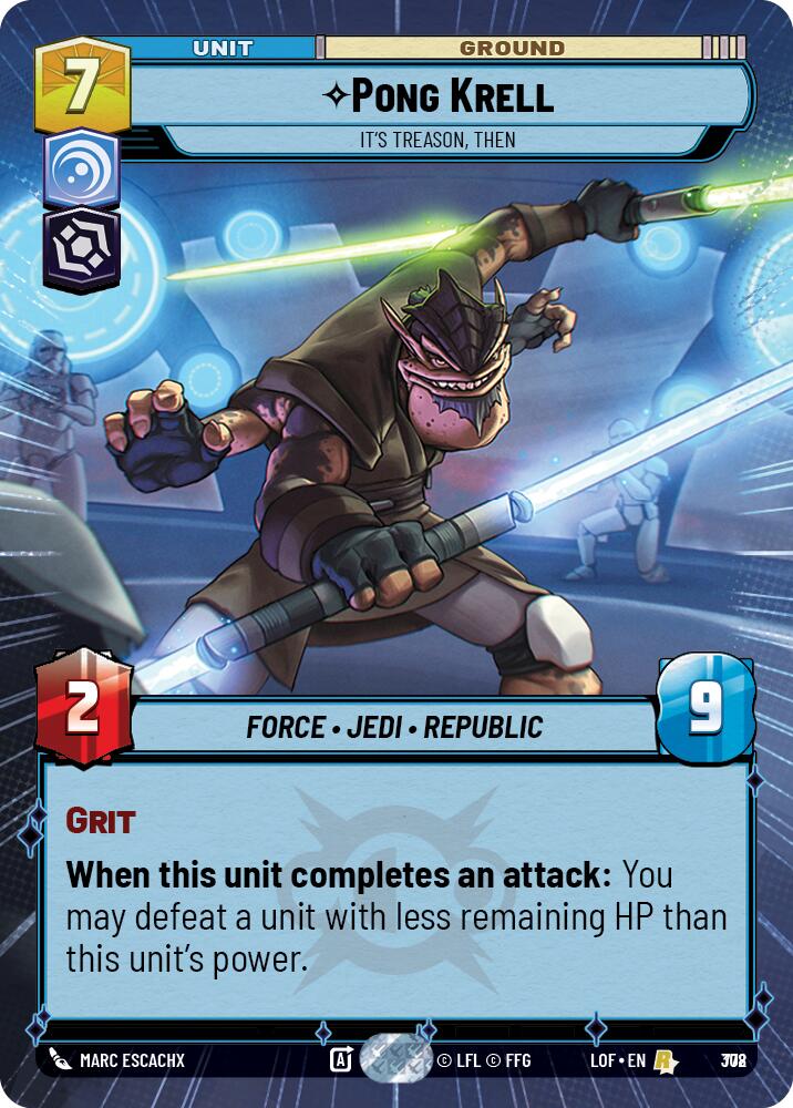 Pong Krell - It's Treason, Then (Hyperspace Foil) [LOF - 778]