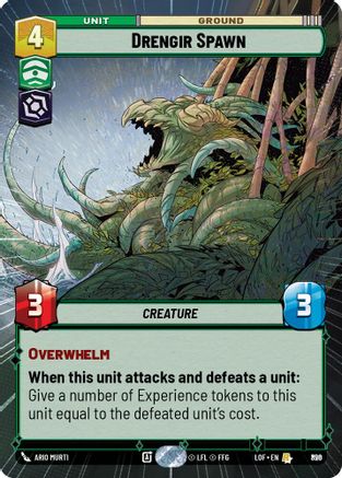 Drengir Spawn (Hyperspace Foil) (826) - Legends of the Force Foil
