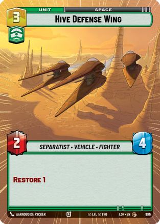 Hive Defense Wing (Hyperspace Foil) (850) - Legends of the Force Foil