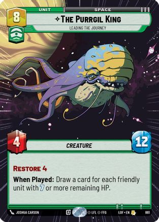 The Purrgil King - Leading The Journey (Hyperspace Foil) (861) - Legends of the Force Foil