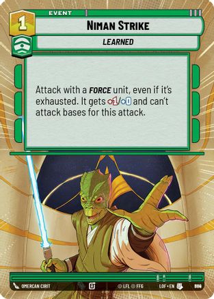 Niman Strike (Hyperspace Foil) (864) - Legends of the Force Foil
