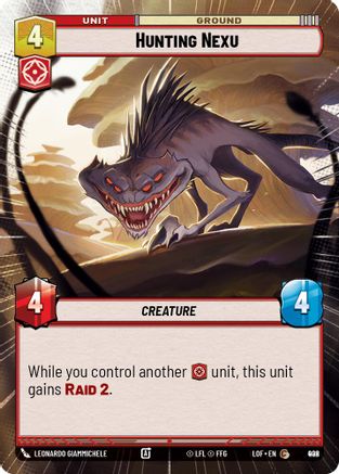 Hunting Nexu (Hyperspace Foil) (902) - Legends of the Force Foil