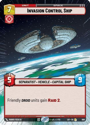 Invasion Control Ship (Hyperspace Foil) (909) - Legends of the Force Foil