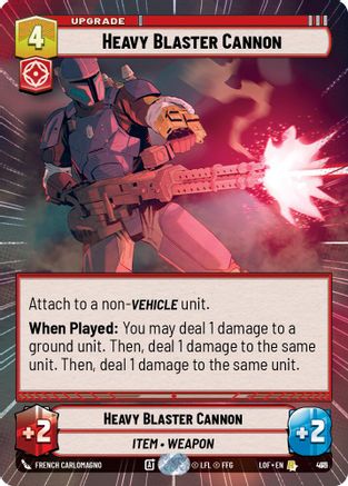 Heavy Blaster Cannon (Hyperspace Foil) (911) - Legends of the Force Foil