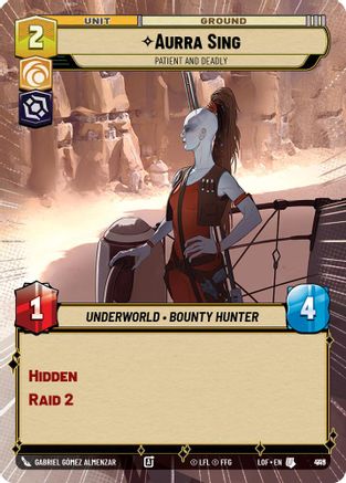 Aurra Sing - Patient and Deadly (Hyperspace Foil) (919) - Legends of the Force Foil
