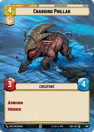 Charging Phillak (Hyperspace Foil) (950) - Legends of the Force Foil