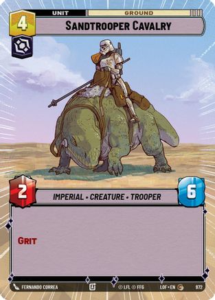 Sandtrooper Cavalry (Hyperspace Foil) (972) - Legends of the Force Foil