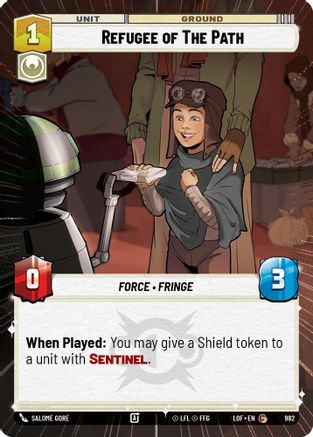 Refugee of The Path (Hyperspace Foil) (982) - Legends of the Force Foil
