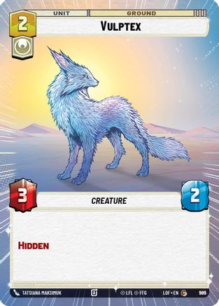 Vulptex (Hyperspace Foil) (985) - Legends of the Force Foil
