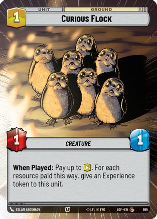 Curious Flock (Hyperspace Foil) (995) - Legends of the Force Foil