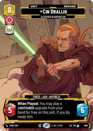 Cin Drallig - Esteemed Blademaster (Prestige) (1059) - Legends of the Force