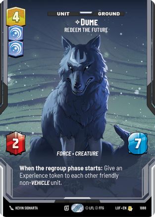 Dume - Redeem the Future (Prestige Foil) (1088) - Legends of the Force Foil
