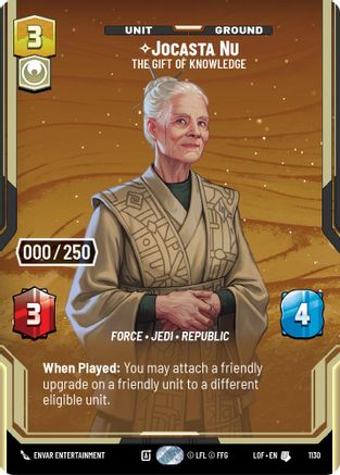 Jocasta Nu - The Gift of Knowledge (Serialized) (1130) - Legends of the Force Foil