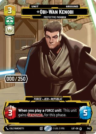 Obi-Wan Kenobi - Protective Padawan (Serialized) (1142) - Legends of the Force Foil