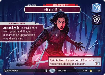 Kylo Ren - We're Not Done Yet (Showcase) (1005) - Legends of the Force Foil