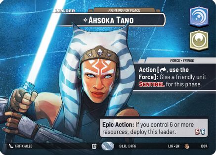 Ahsoka Tano - Fighting For Peace (Showcase) (1007) - Legends of the Force Foil