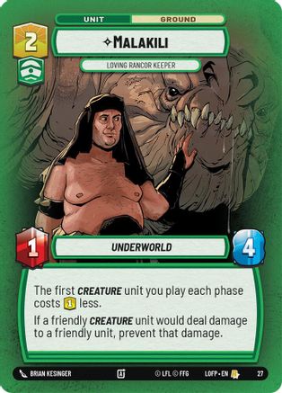 Malakili - Loving Rancor Keeper (27) - Organized Play Promos Foil