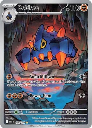 Boldore 128/086  - Holofoil SV White Flare - Illustration Rare