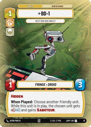 BD-1 - Beep Boo Boo Bweep (15) - Organized Play Promos