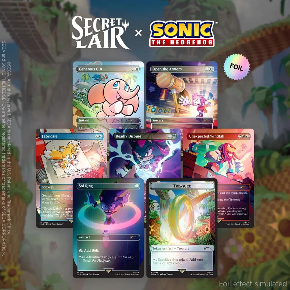 Magic the Gathering - Secret Lair x Sonic - Chasing Adventure - Rainbow Foil