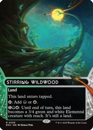 Stirring Wildwood (0039) (Borderless) (EOS-039) - Edge of Eternities: Stellar Sights
