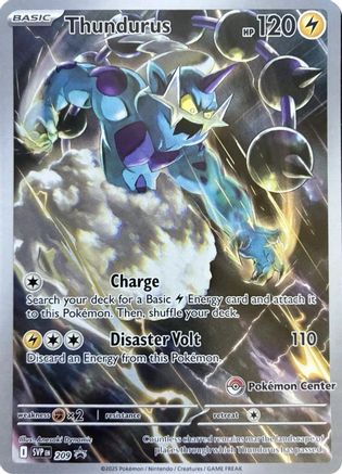 Thundurus 209 (Pokemon Center Exclusive) - Holofoil SV Scarlet & Violet Promo Cards - Promo