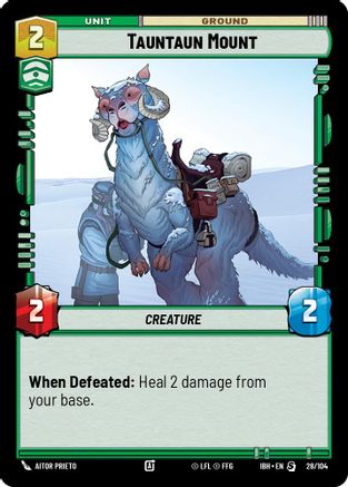 Tauntaun Mount (28/104) (28/104) - Intro Battle Hoth