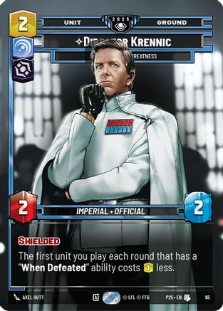 Director Krennic - On the Verge of Greatness (65) - Organized Play Promos Foil
