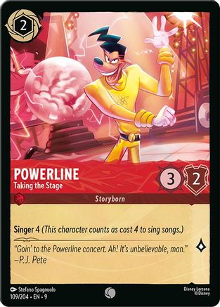 Powerline - Taking the Stage (109/204) - Fabled Cold Foil