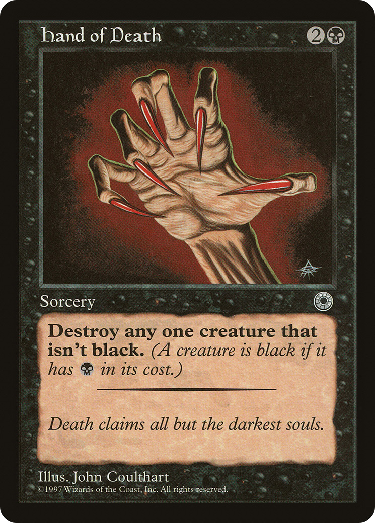 Hand of Death (Reminder Text) (POR-96) - Portal