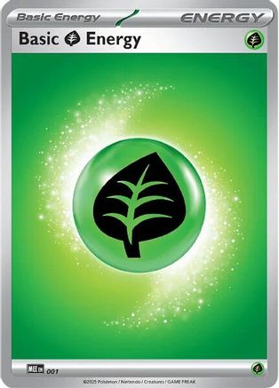 Basic Grass Energy 001 - MEE Mega Evolution Energies - Common