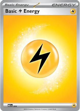 Basic Lightning Energy 004 - MEE Mega Evolution Energies - Common