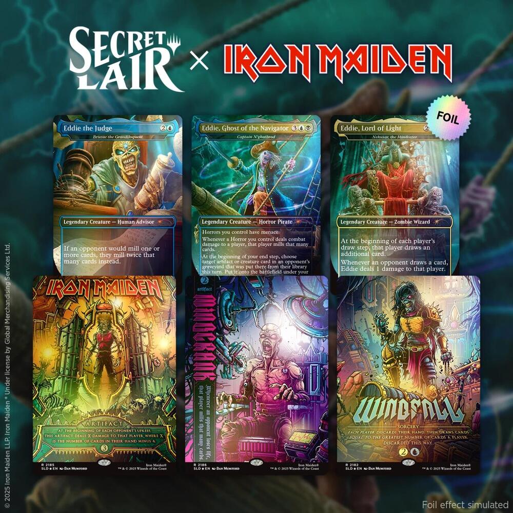 Magic the Gathering - Secret Lair x Iron Maiden: Eddie Unchained - Rainbow Foil Edition